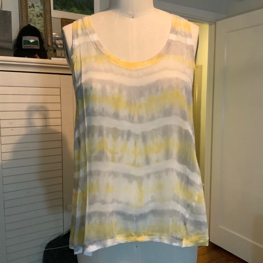 🌺Language sheer tie dye blouse